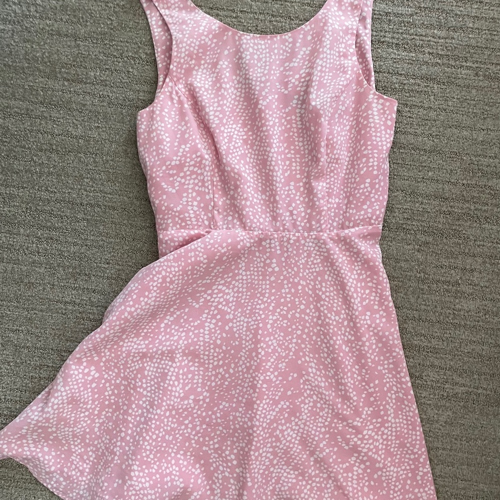 Forever21 pink polka dot dress